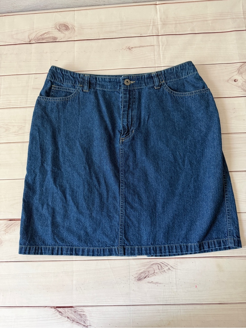 Liz Claiborne Dark Blue Denim Mini Skirt